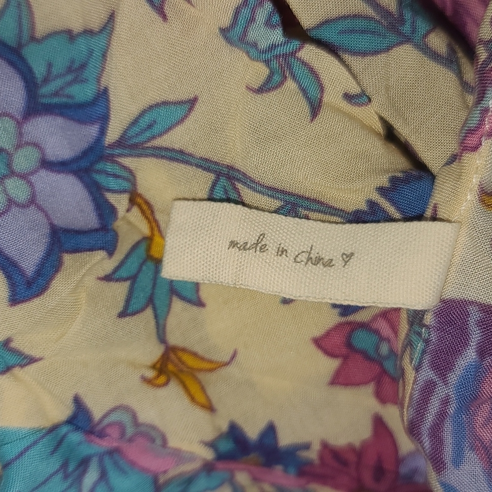 Spell Sample Lovebird Maxi Dress Gown Kimono Robe Duster S Chamomile OOAK NWOT - Picture 12 of 14